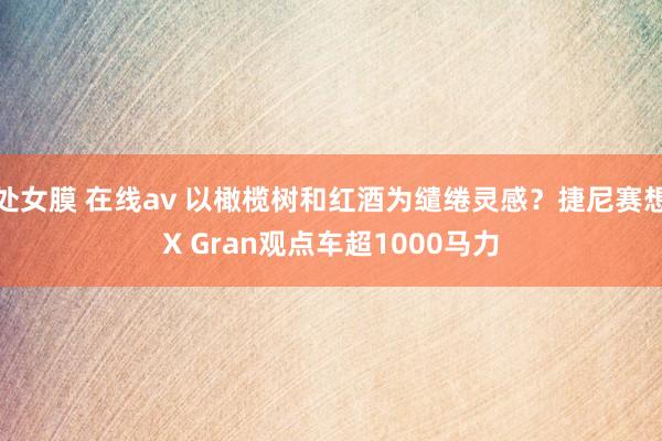 处女膜 在线av 以橄榄树和红酒为缱绻灵感？捷尼赛想X Gran观点车超1000马力