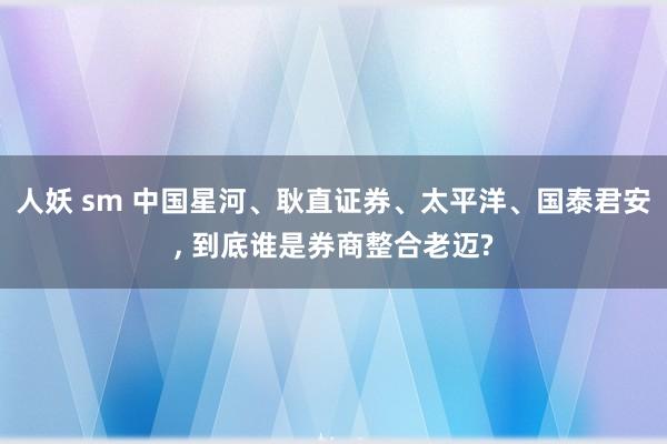 人妖 sm 中国星河、耿直证券、太平洋、国泰君安， 到底谁是券商整合老迈?