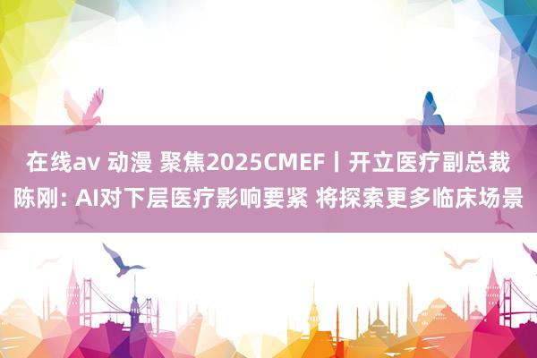 在线av 动漫 聚焦2025CMEF丨开立医疗副总裁陈刚: AI对下层医疗影响要紧 将探索更多临床场景
